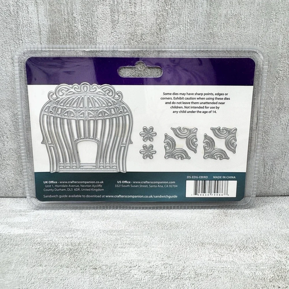 Crafter's Companion Die'sire Edge'ables Elegant Birdcage 7 Metal Cutting Dies